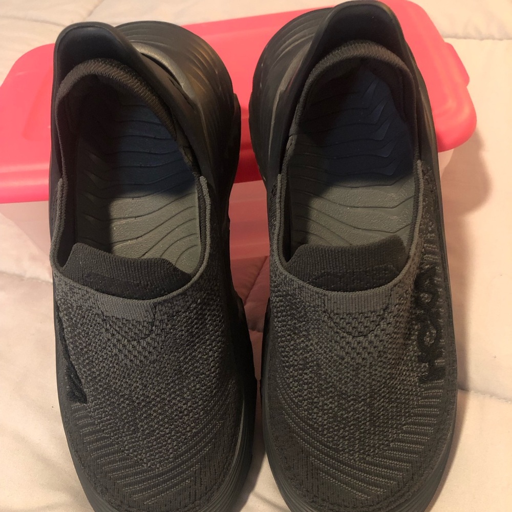 Hoka Women's Black Slip-On Sneakers